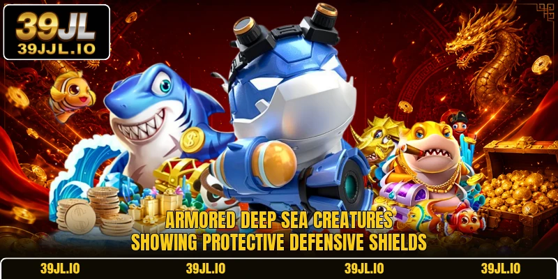 Armored deep sea creatures showing protective defensive shields