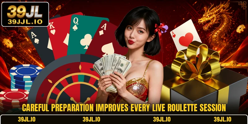 Careful preparation improves every live roulette session