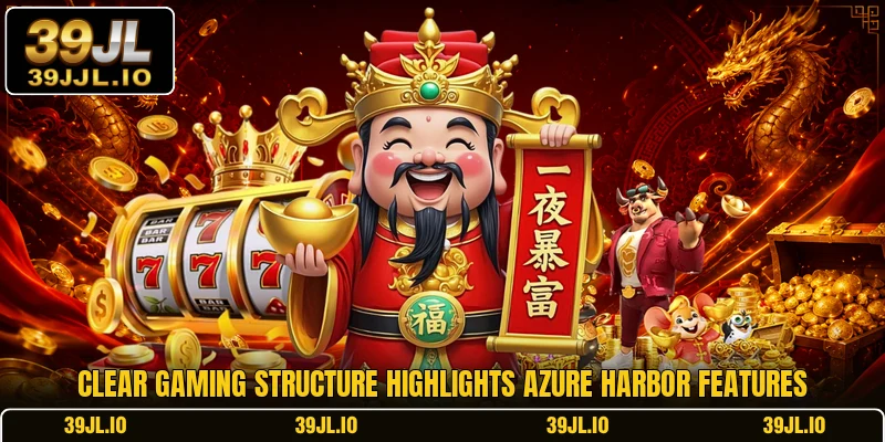 Clear gaming structure highlights azure harbor features