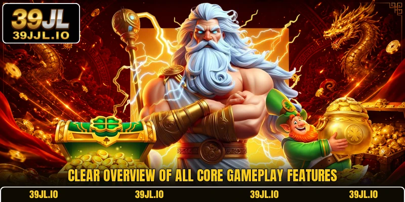 Clear overview of all core gameplay features