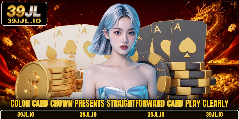 Color Card Crown presents straightforward card play clearly