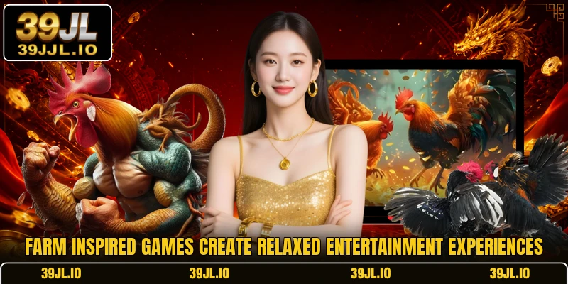 Farm inspired games create relaxed entertainment experiences