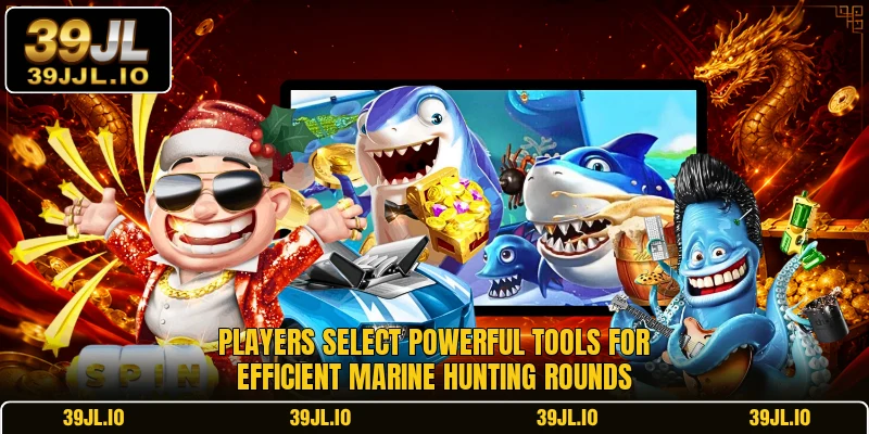 Players select powerful tools for efficient marine hunting rounds