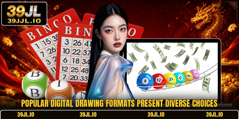 Popular digital drawing formats present diverse choices